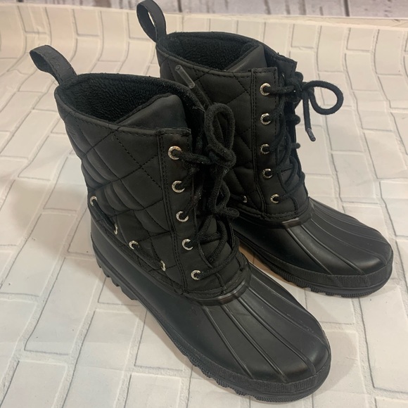 sperry quilted waterproof boots